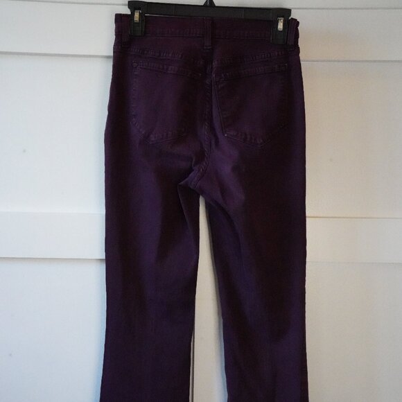 NYDJ, Not Your Daughter’s Jeans, High Rise Boot Cut Jeans, Eggplant Purple - Picture 4 of 7